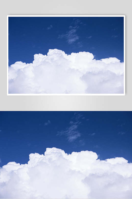 皎洁蓝天白云图片