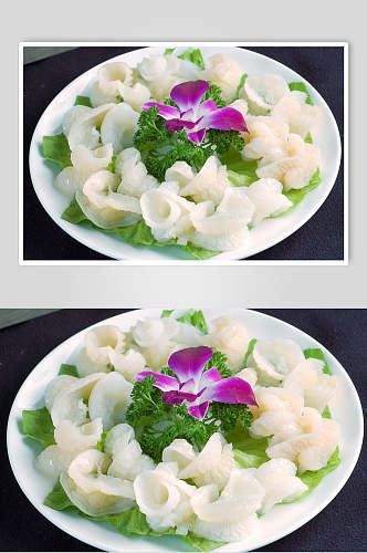 招牌生鱼片火锅食料食物摄影图片