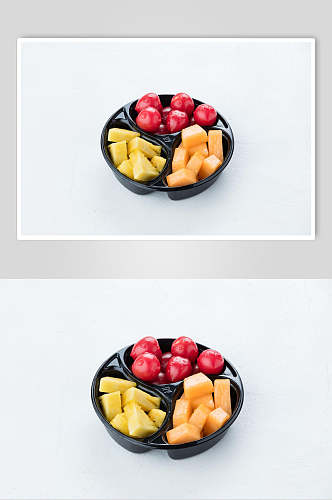 水果捞拼盘食品摄影图片