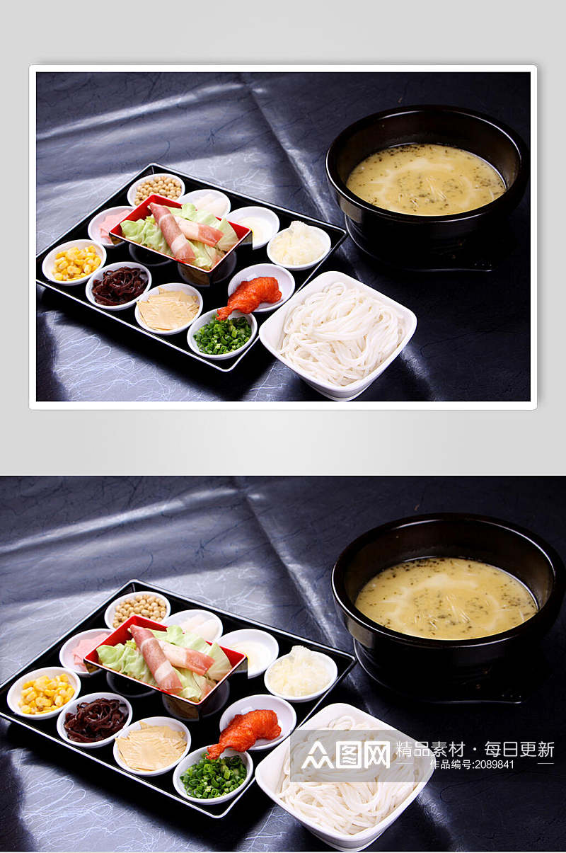 营养美味火锅米线食品图片素材
