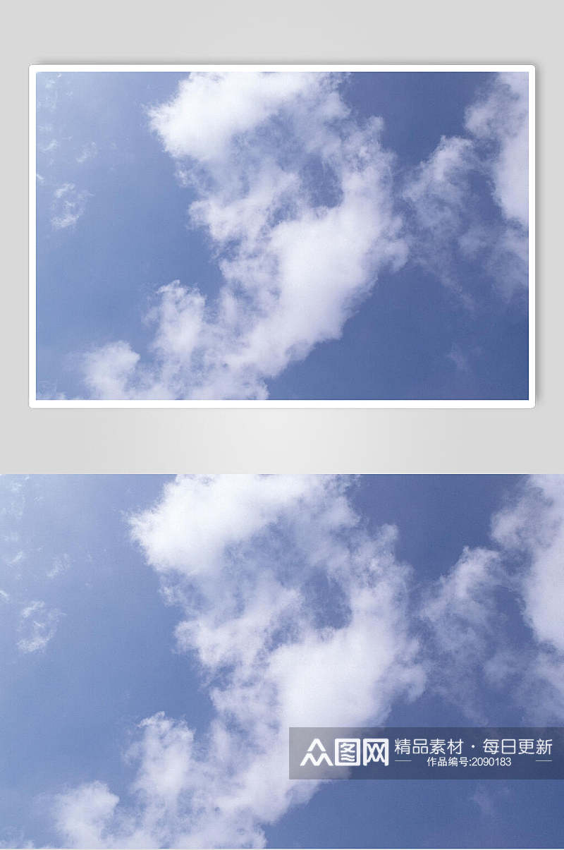 唯美大气天空蓝天白云风景图片素材