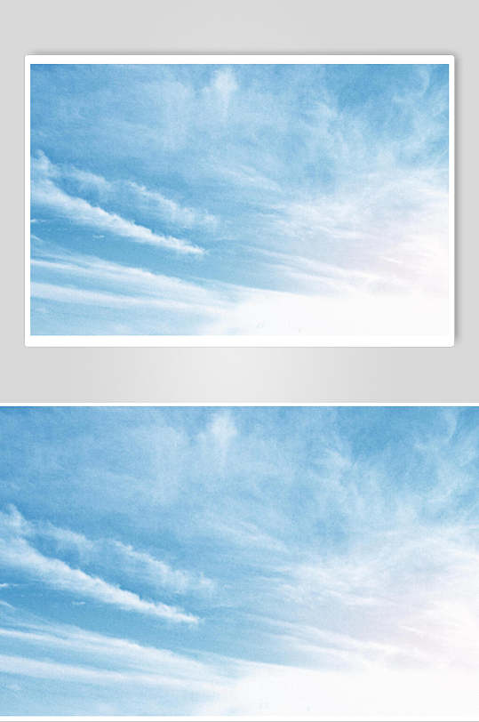 蓝白天空白云图片素材