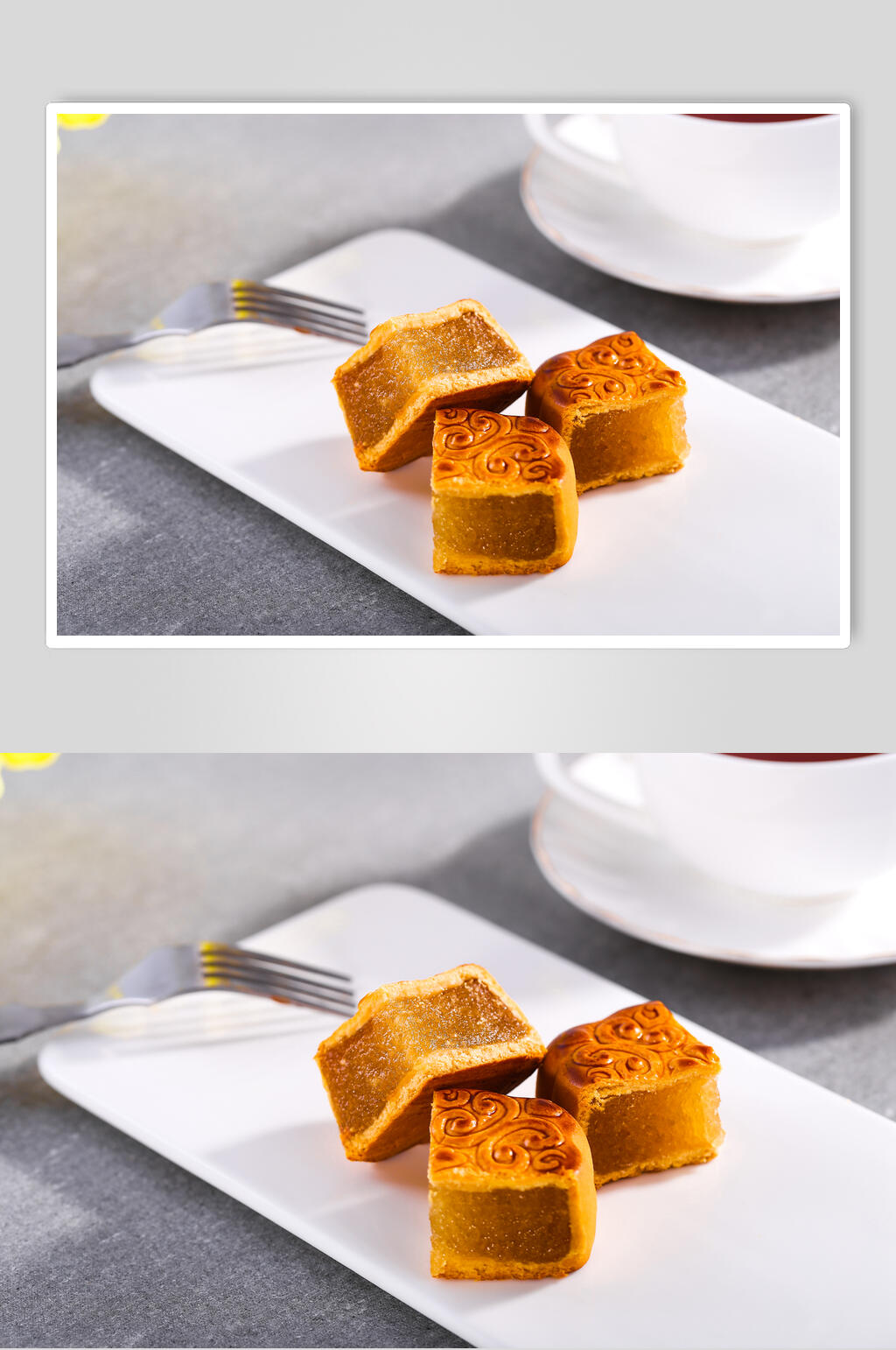 鲜香美味莲蓉中秋节月饼图片素材