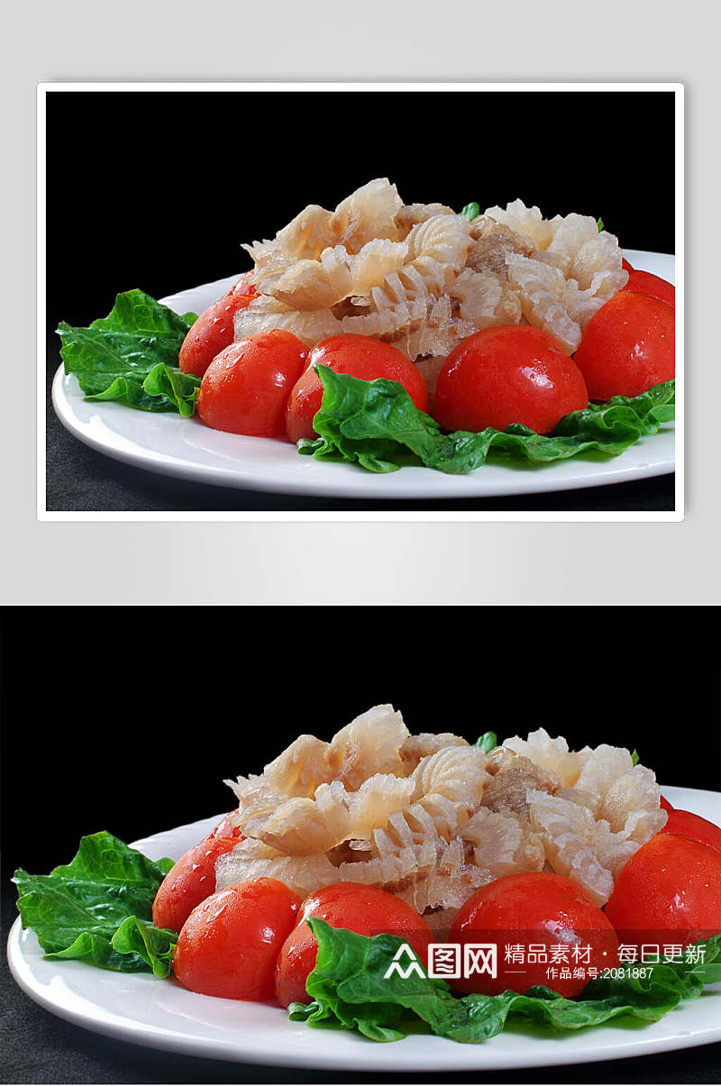 鱿鱼花西红柿火锅食料食物图片素材