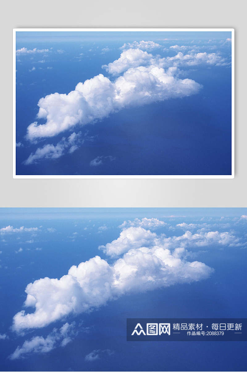 蓝天白云天空云彩风光高清图片素材