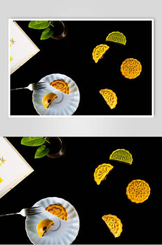 蛋黄酥中秋节月饼图片