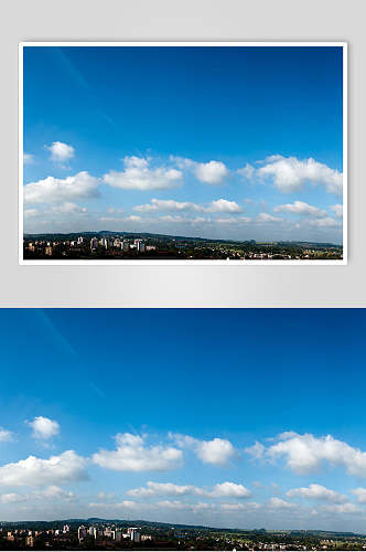宁静天空蓝天白云风景摄影图片