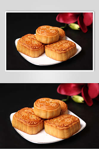 中秋节月饼美食图片