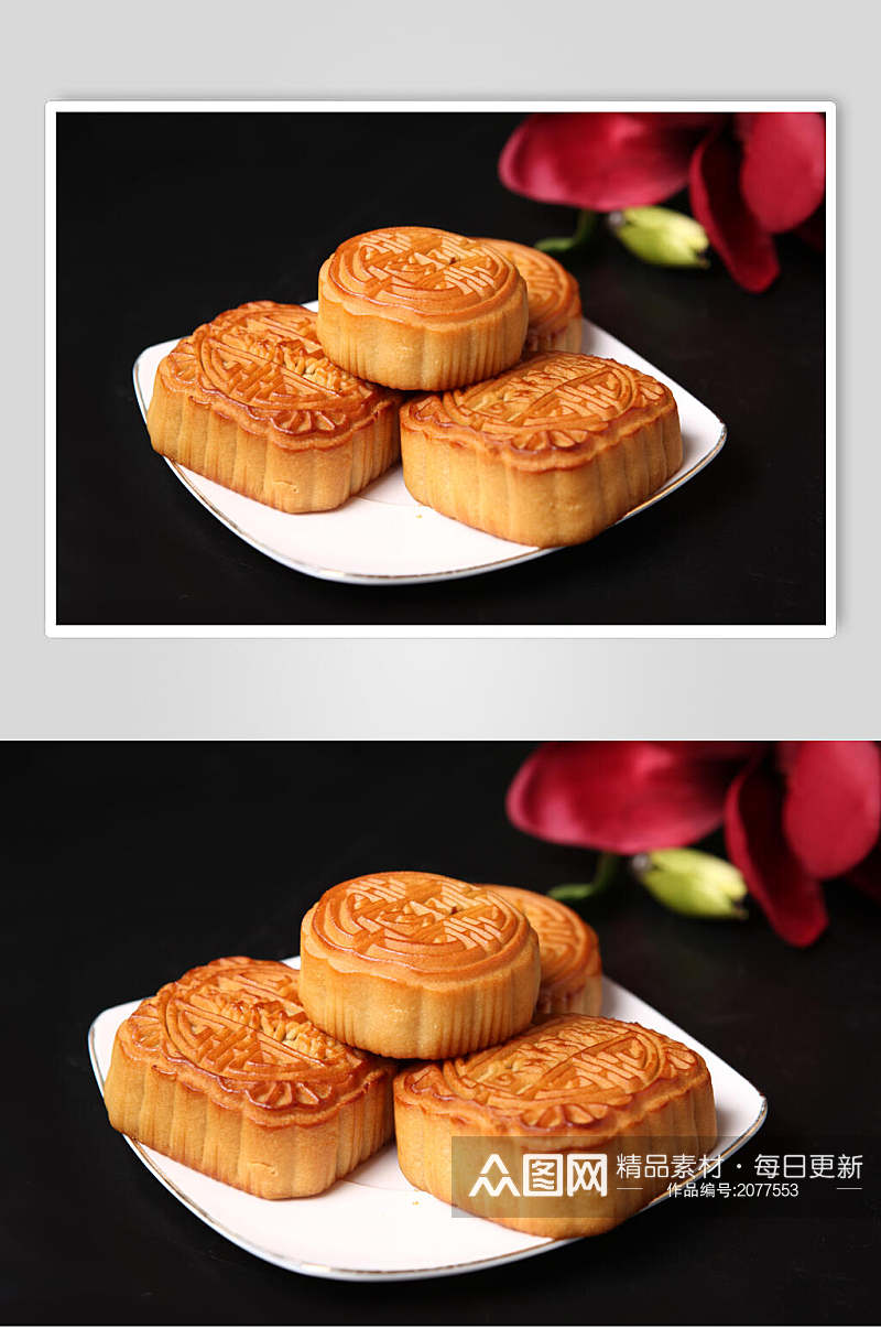 中秋节月饼美食图片素材