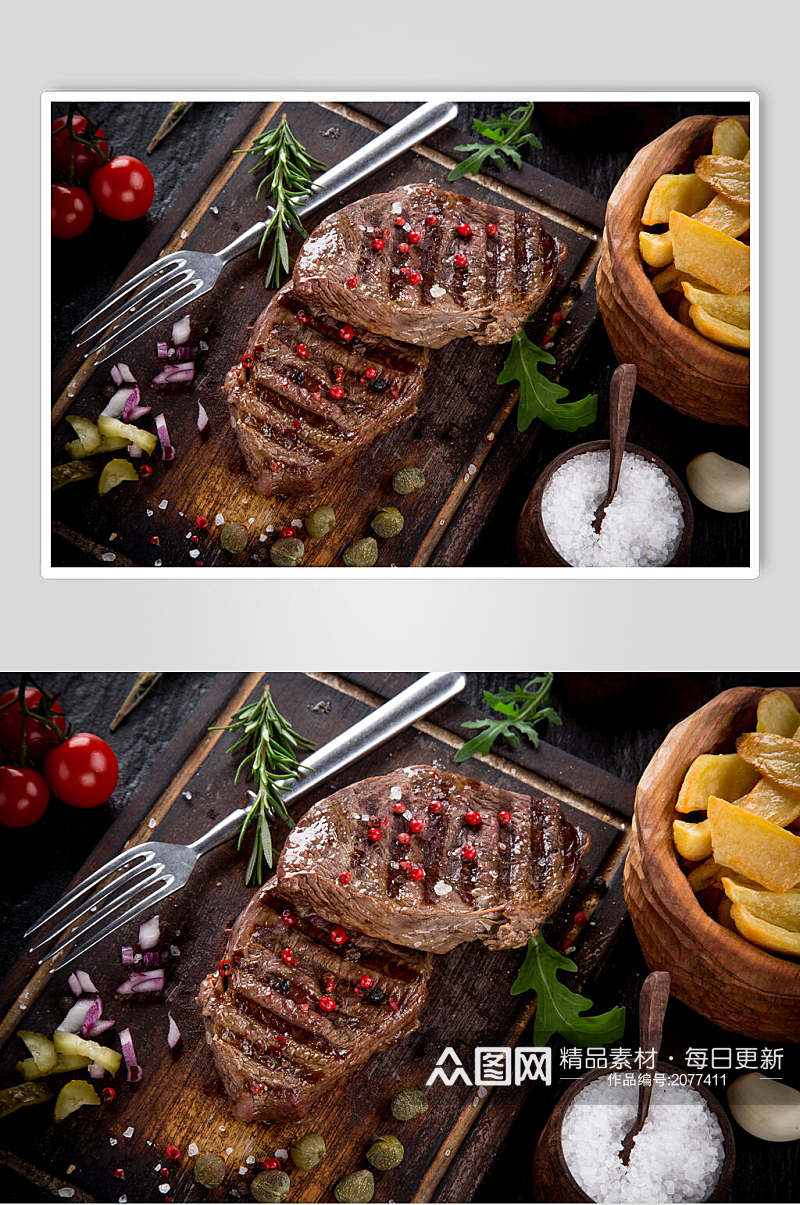 精品西餐牛排食品摄影图片素材