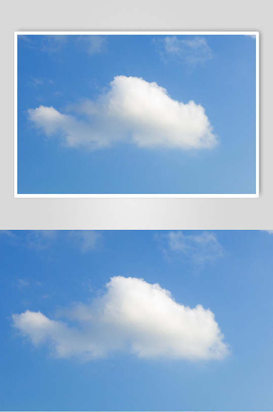 简约大气夏日蓝天白云图片摄影图