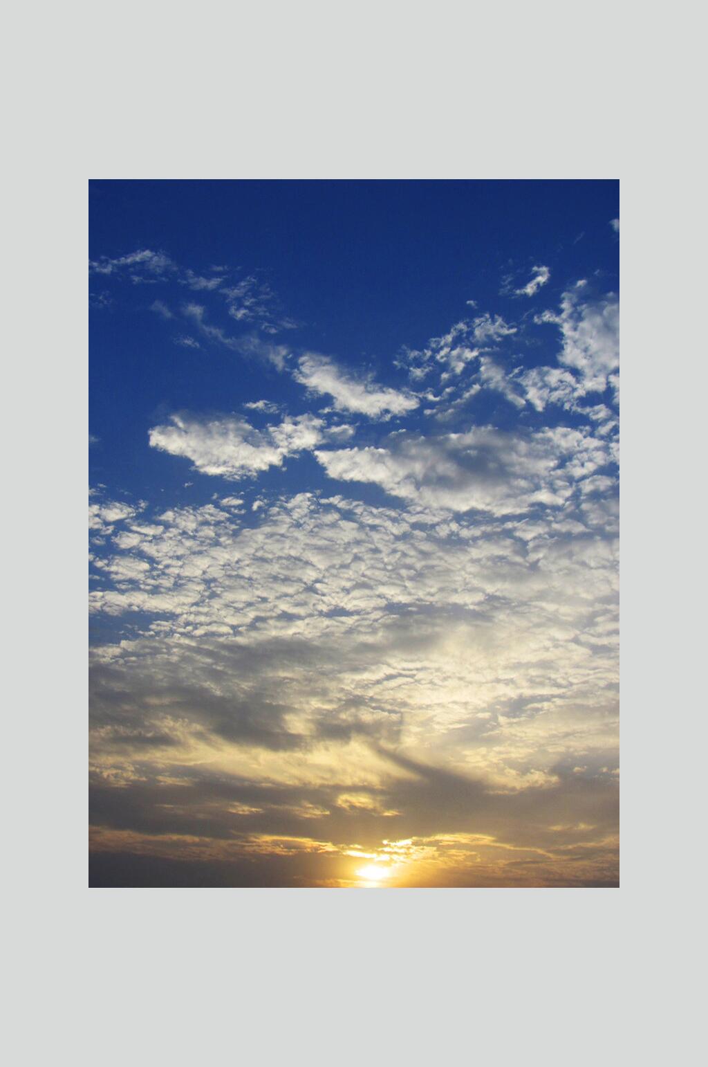 天空夕阳黄昏图片素材