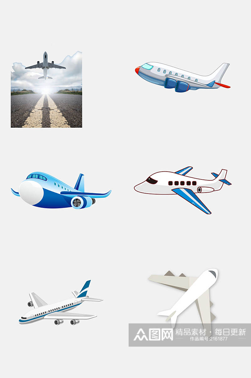 模型飞机免抠元素素材