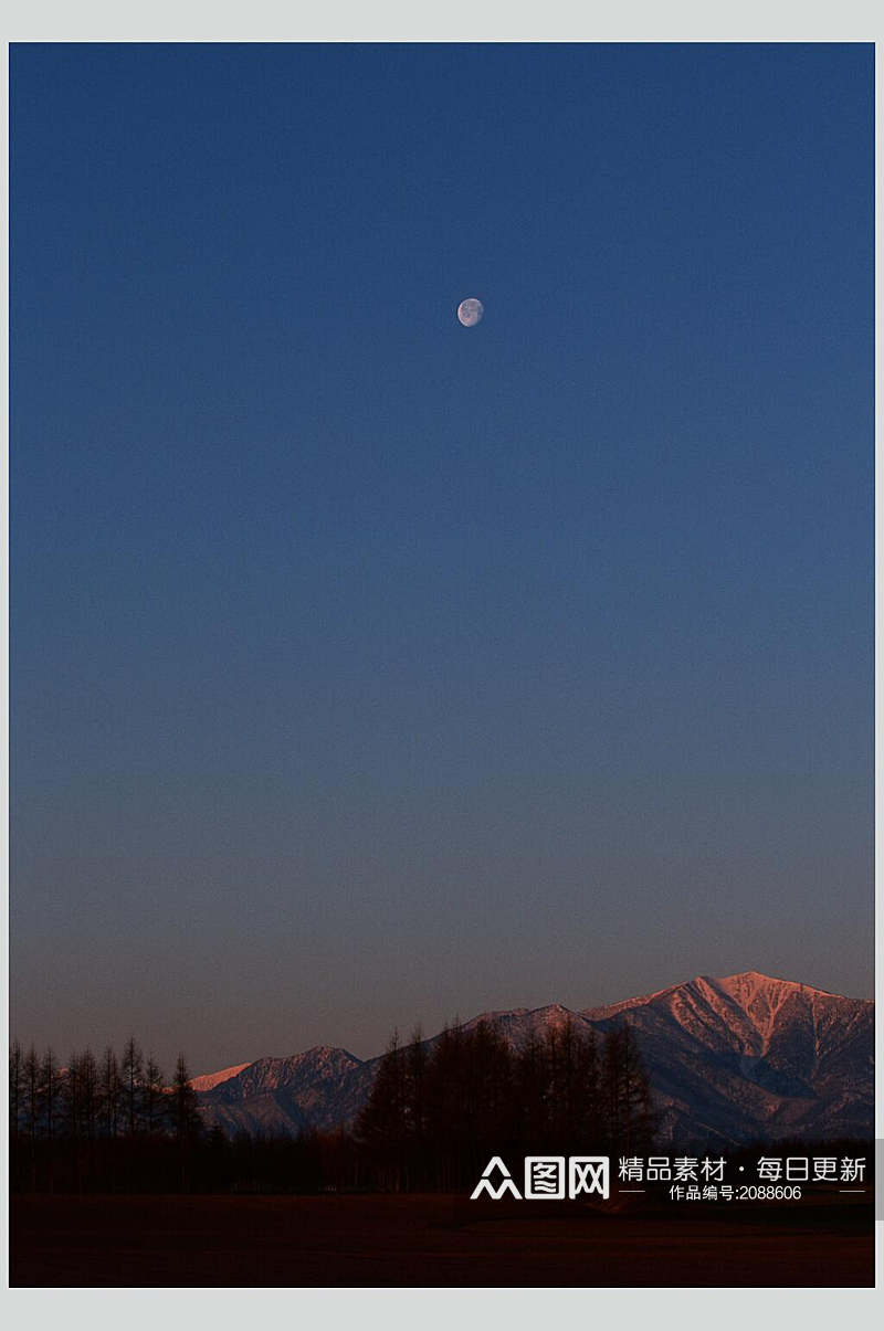 夜晚天空风景图片素材