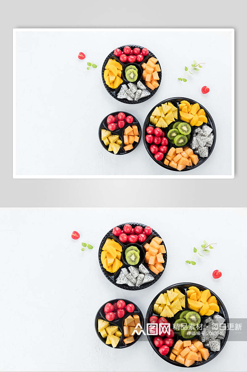 美味水果捞拼盘食品图片素材