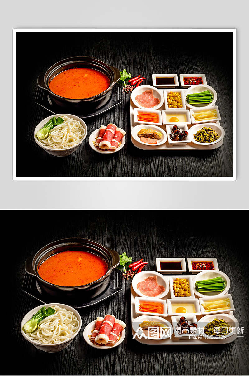 美味红油火锅米线美食图片素材