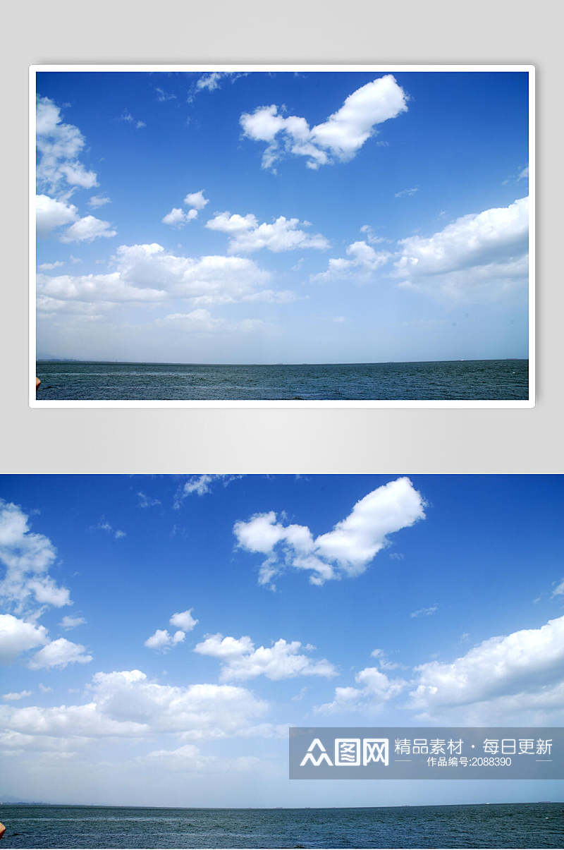 海天一色天空风光高清图片素材