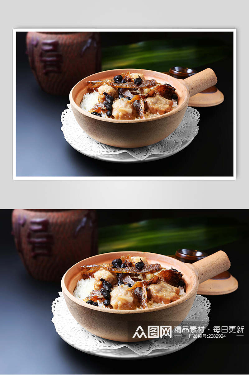砂锅饭煲仔饭食品图片素材