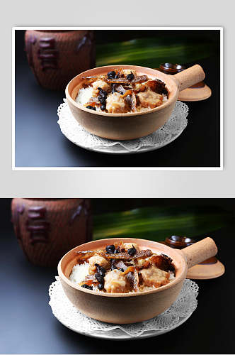 砂锅饭煲仔饭食品图片