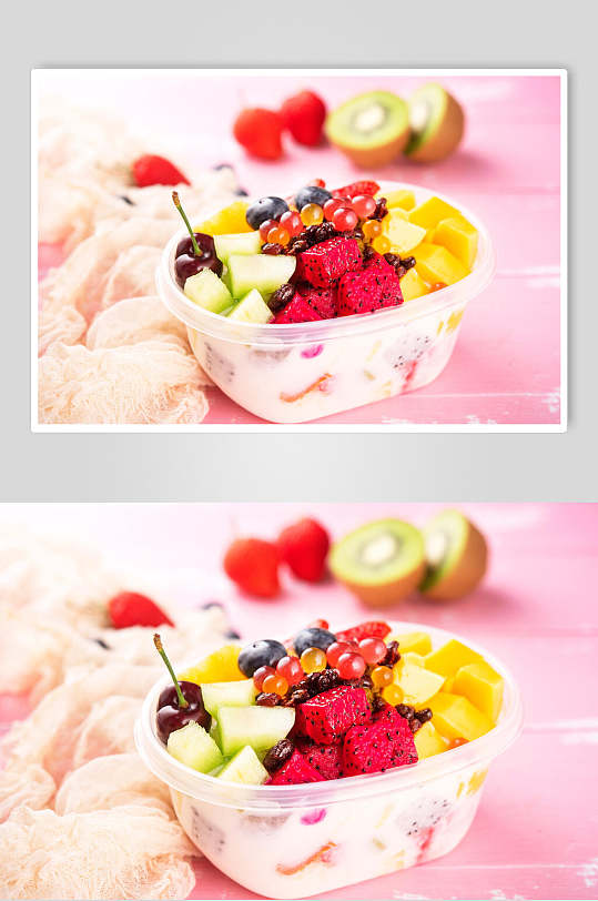 美味水果捞食品图片-众图网