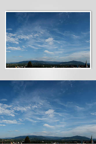 唯美大气蓝天白云风景图片