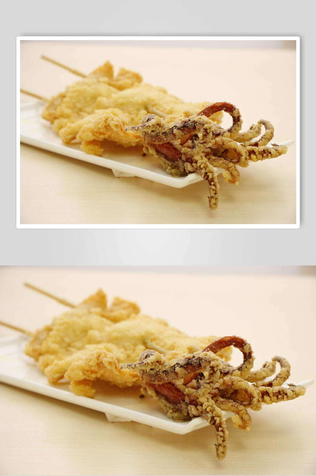 鱿鱼炸串美食图片素材