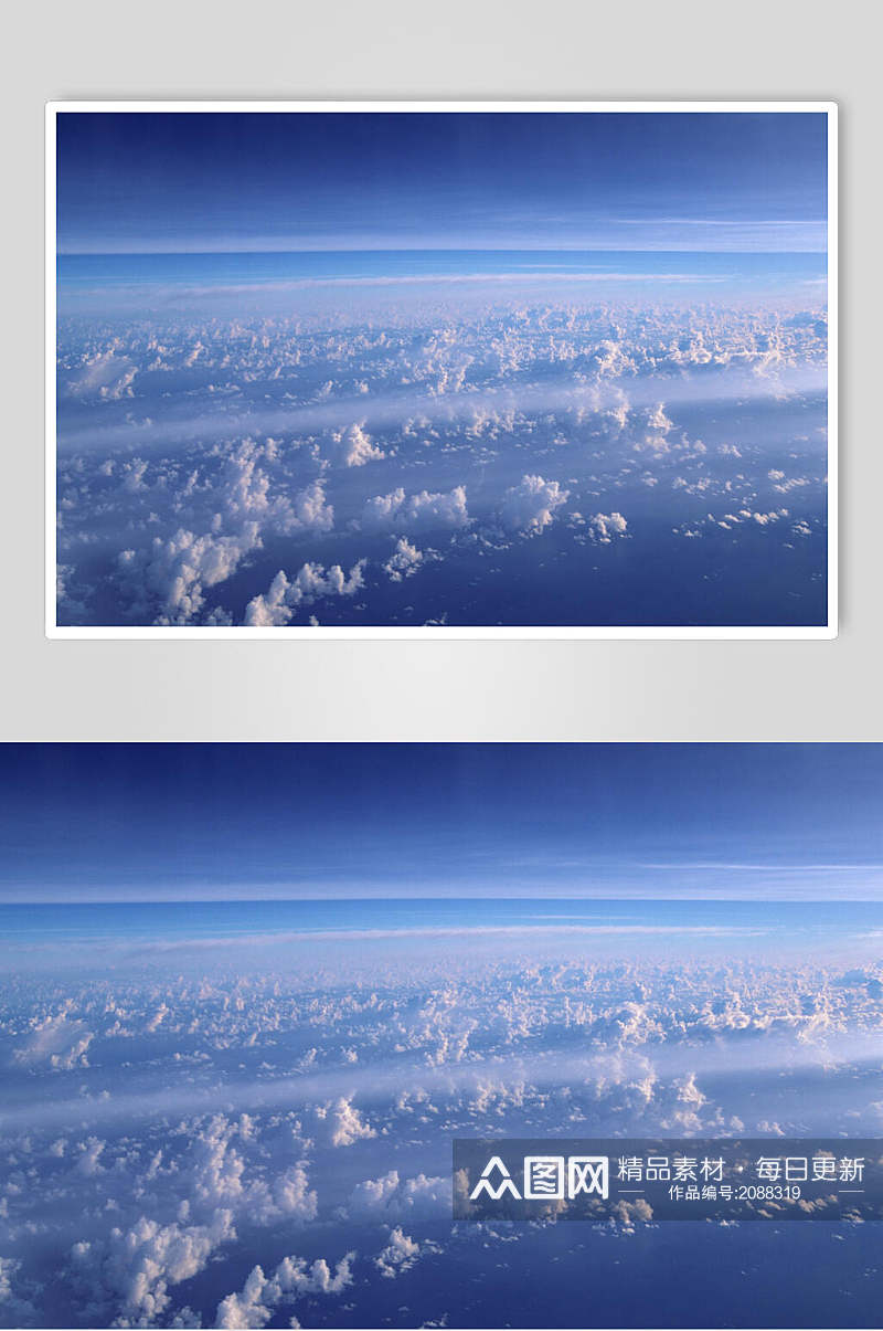 蔚蓝唯美天空云彩风光摄影图片素材