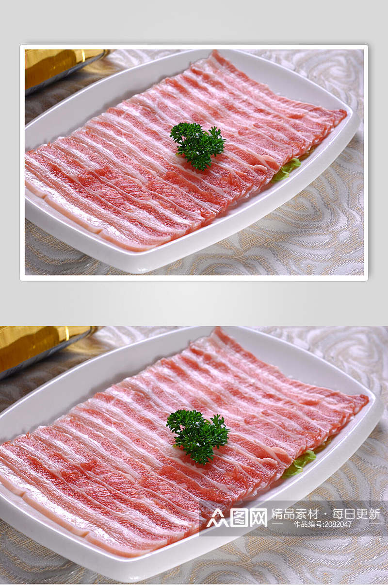 肥肉肥牛火锅食料食物摄影图片素材