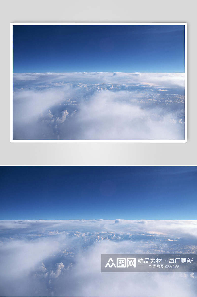 蓝色天空云彩唯美高清摄影图片素材