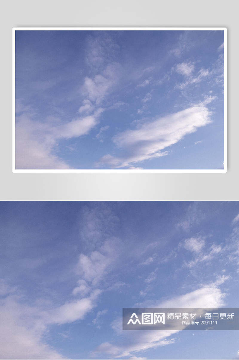 晴空万里蓝天白云图片素材