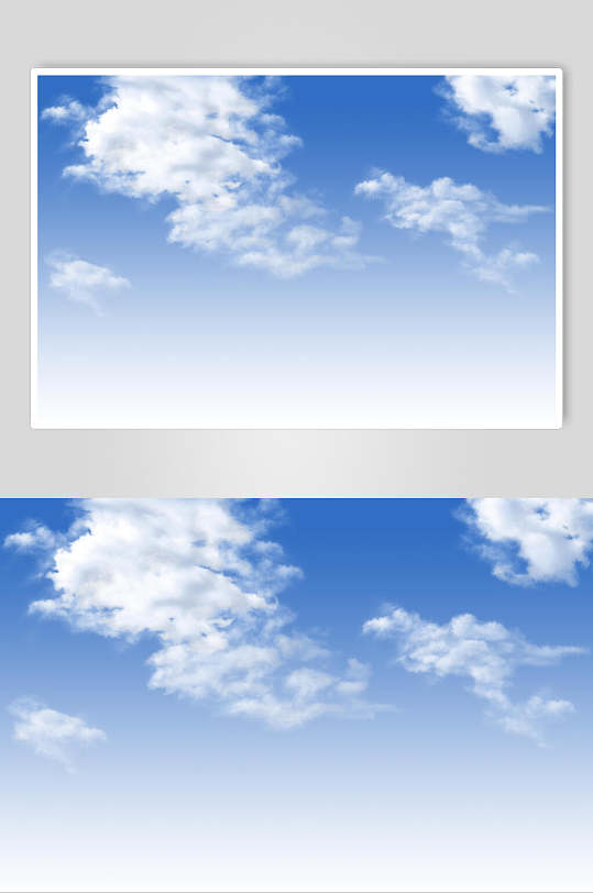 清新蓝天白云天空白云图片素材