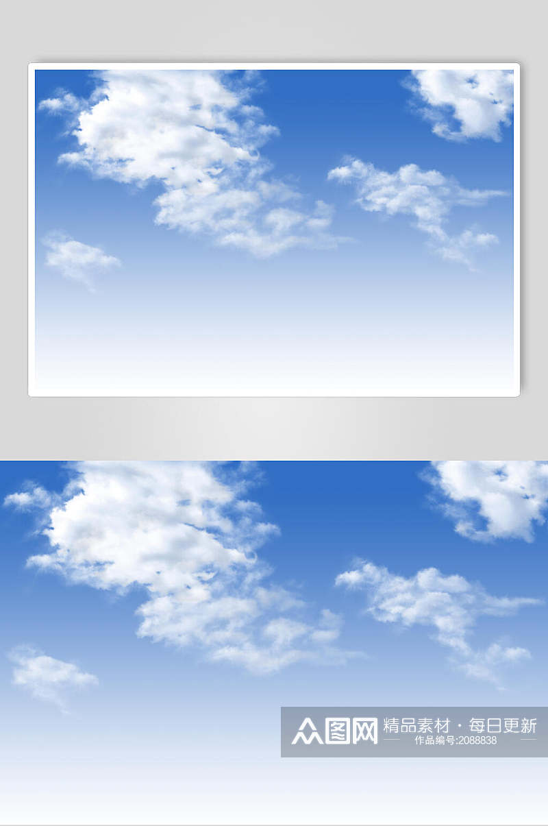清新蓝天白云天空白云图片素材素材