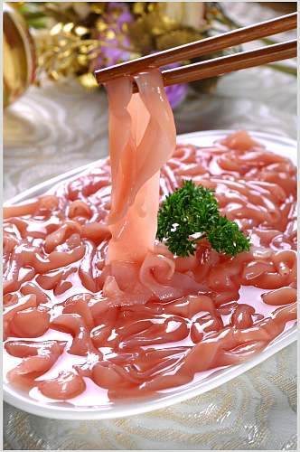 新鲜鸭肠鸭杂火锅食料餐饮图片