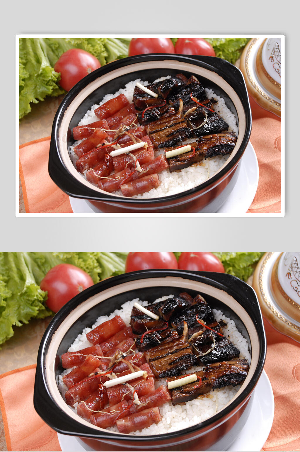 广式辣味煲仔饭图片素材