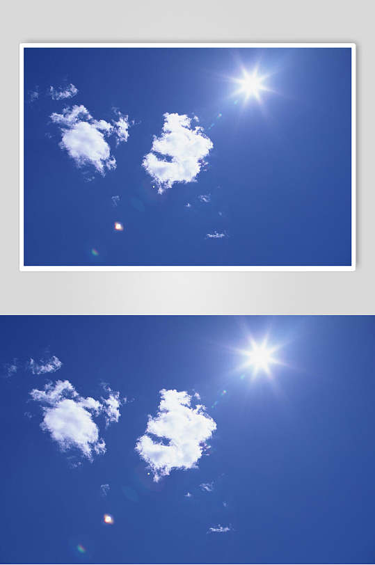 阳光蓝天白云图片