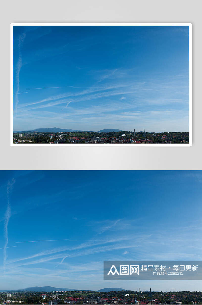 纯净天空蓝天白云风景摄影图片素材