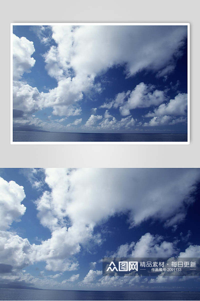 蓝天白云朵朵图片素材