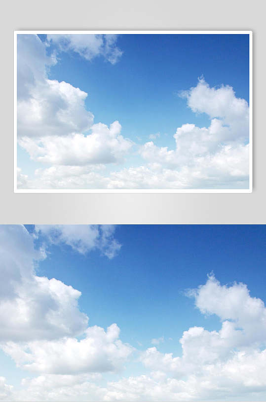 清新蓝天白云天空白云图片素材