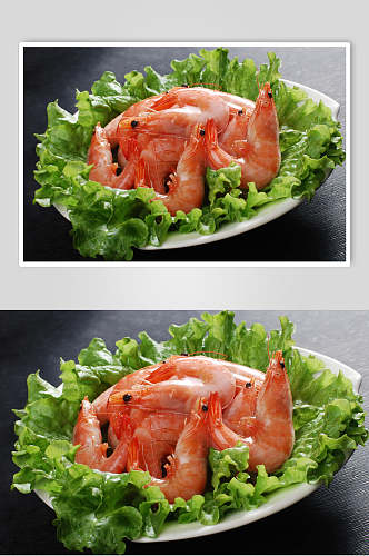营养美味海鲜虾火锅食料食物摄影图片