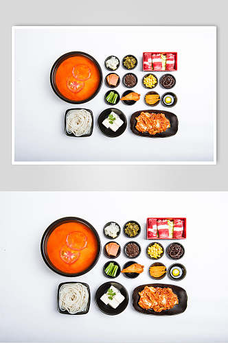 飘香红油火锅米线美食图片