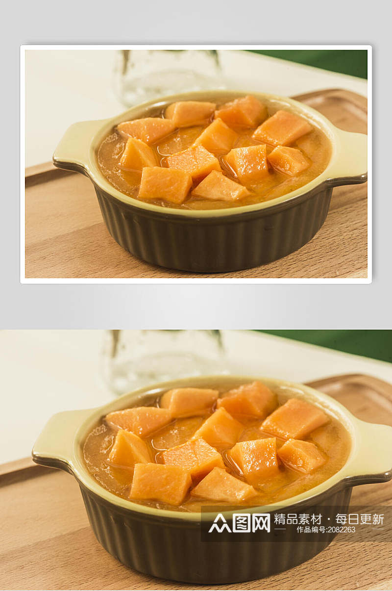 美味芒果水果捞美食高清图片素材