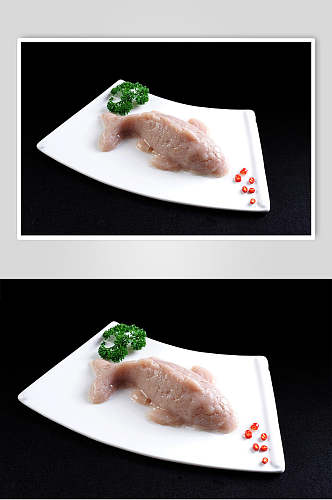 创意鱼滑火锅食料食物摄影图片