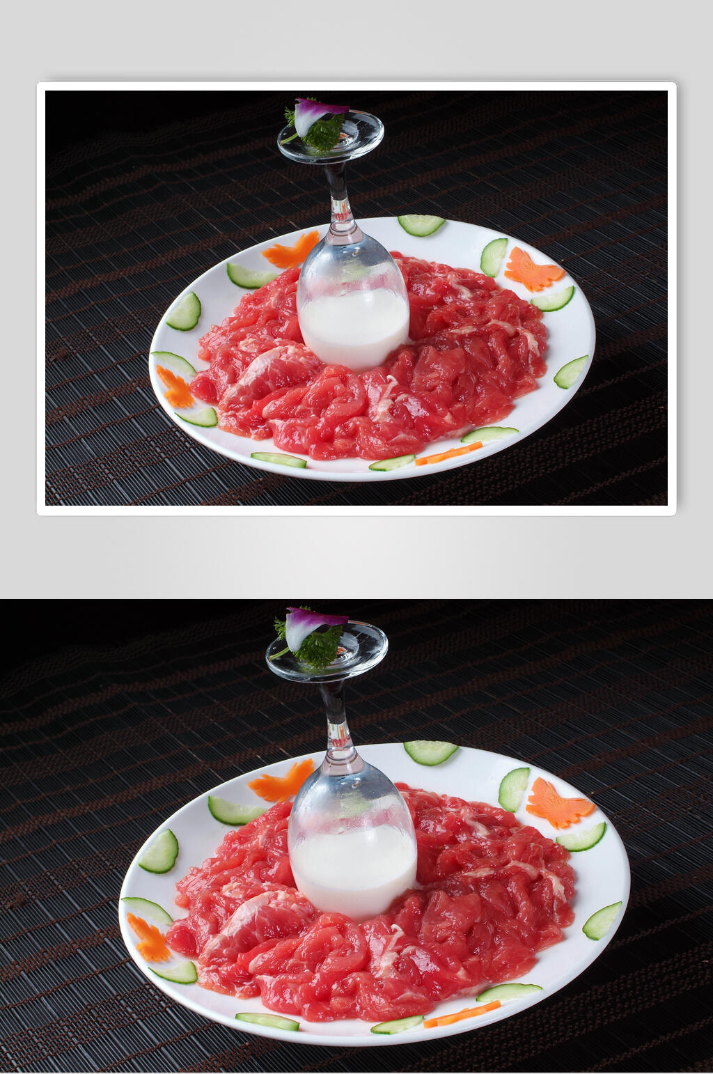 红酒牛肉火锅食料美食摄影图片素材