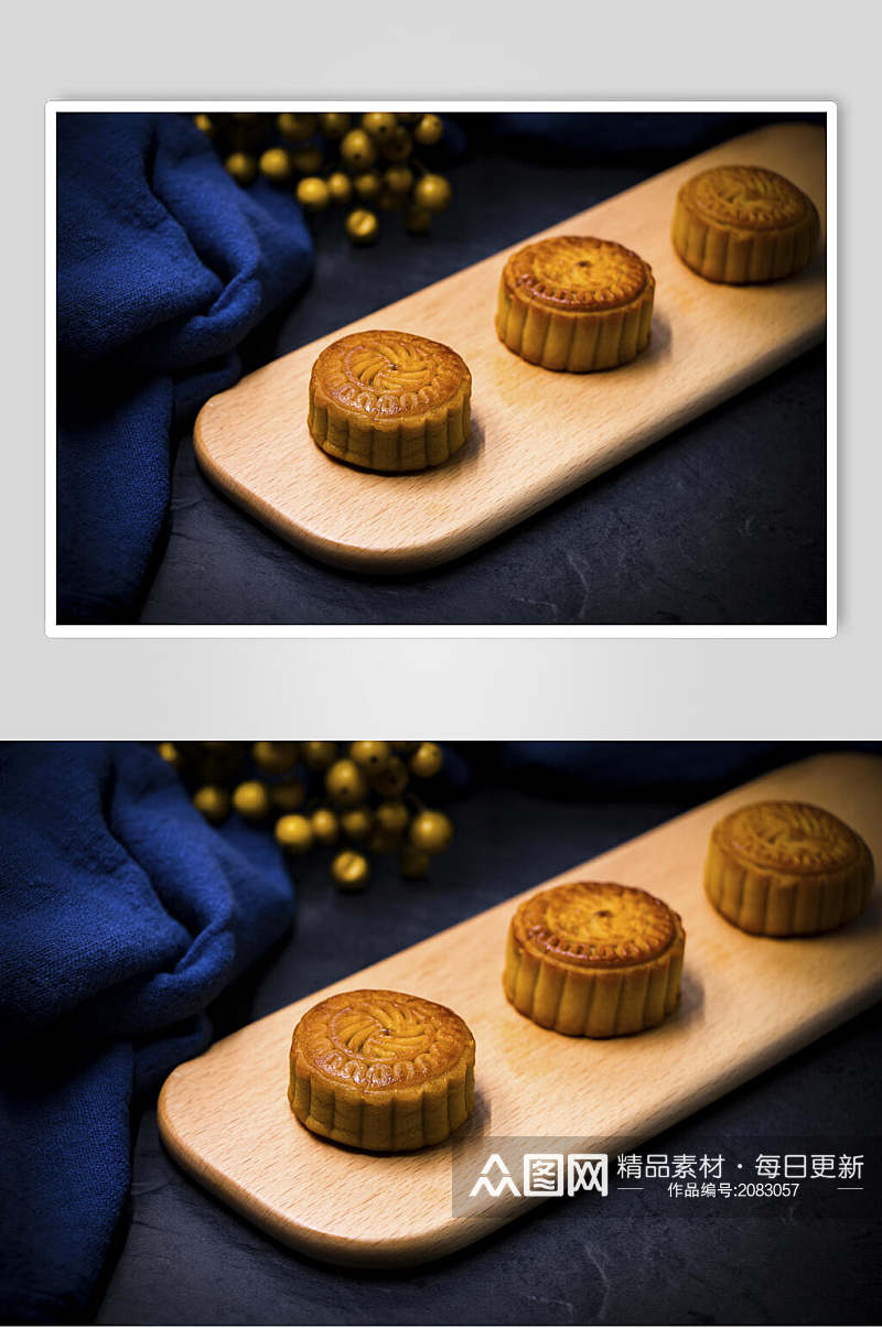 特色美味中秋节月饼食物特写图片素材