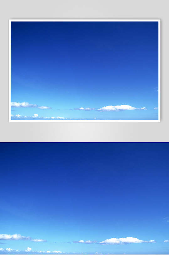 简约蓝天白云图片