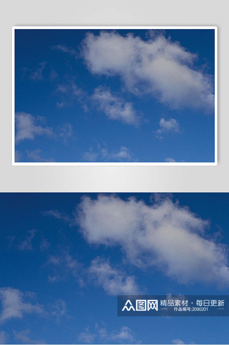 蔚蓝天空蓝天白云图片素材