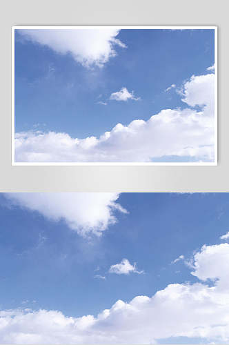 晴空万里蓝天白云图片