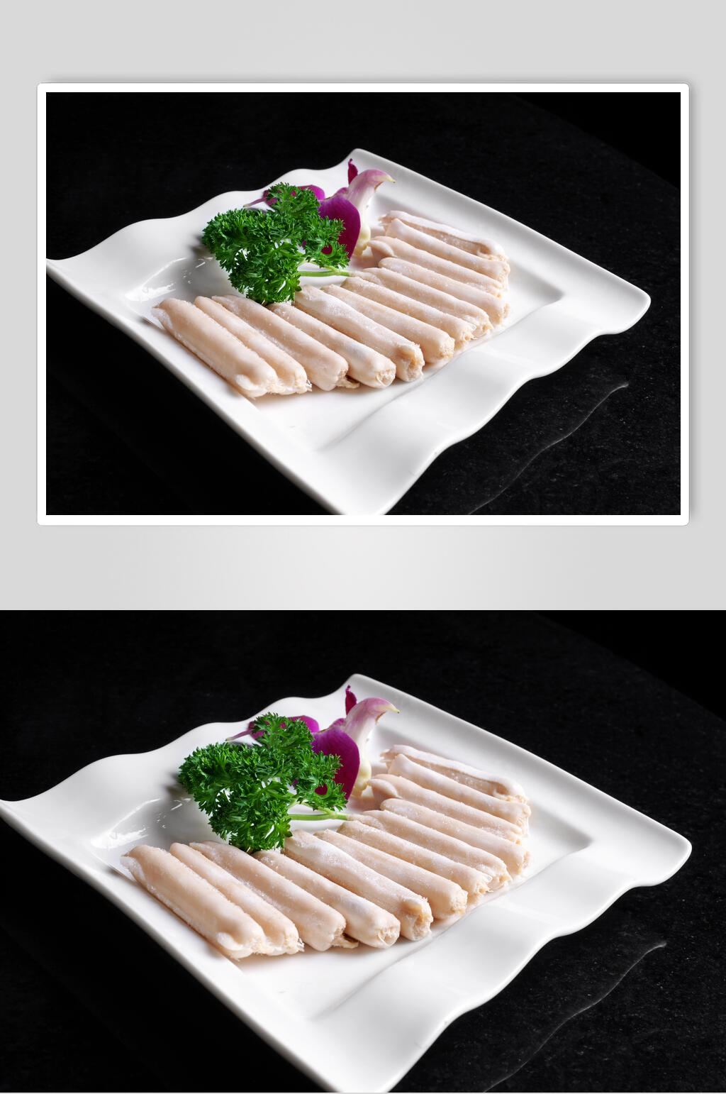新鲜蟹棒火锅食料食物摄影图片素材