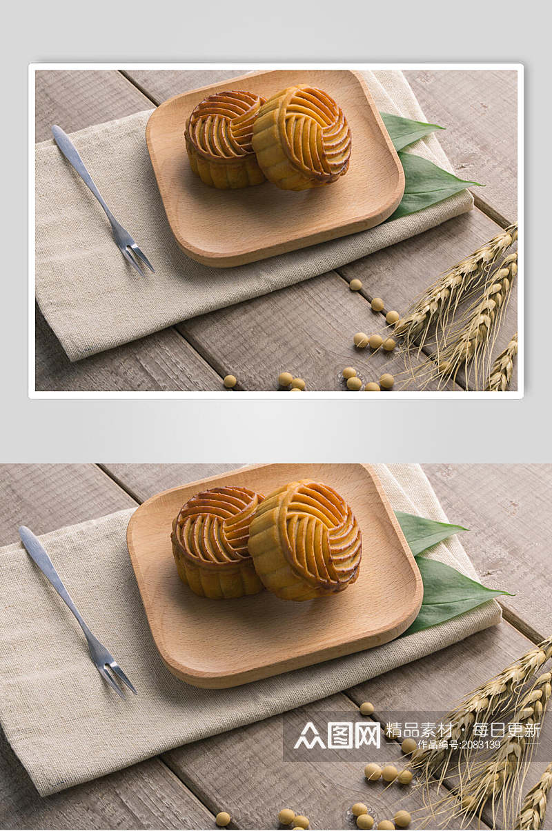 中秋节月饼美食摄影图片素材