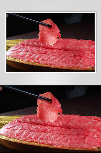 牛肉类牛仔刺身食品摄影图片